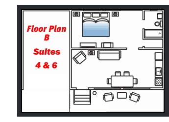 Floorplan: Suites 4 and 6